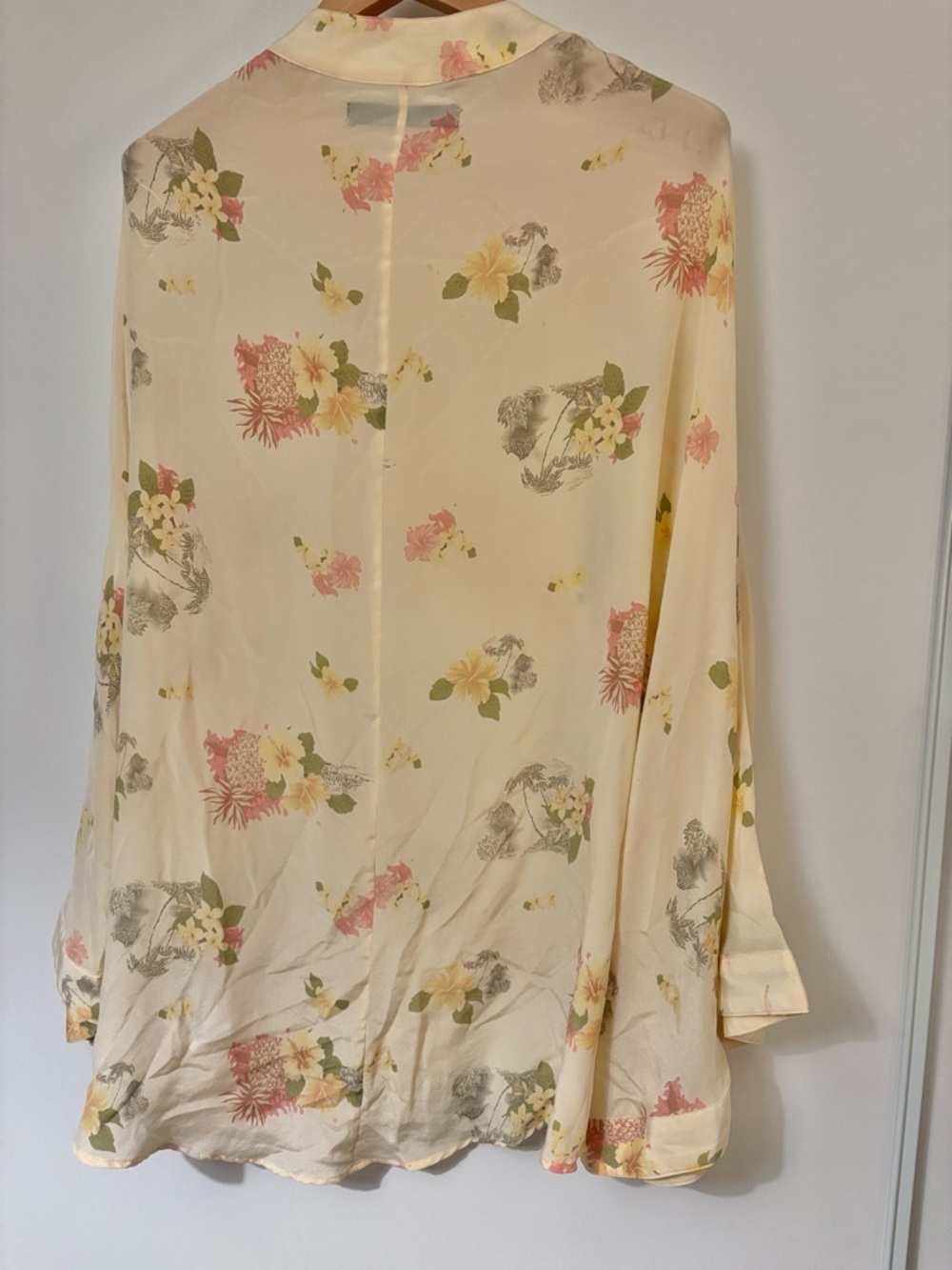 One Teaspoon Floral Silk Coverup Kimono Resort Festival Boho Rodeo Drapey - Picture 5 of 13